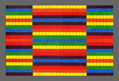 Striped Triptych, 2009 by Peter McClure
